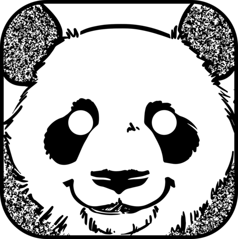 Portrait Of Giant Panda Coloring Page